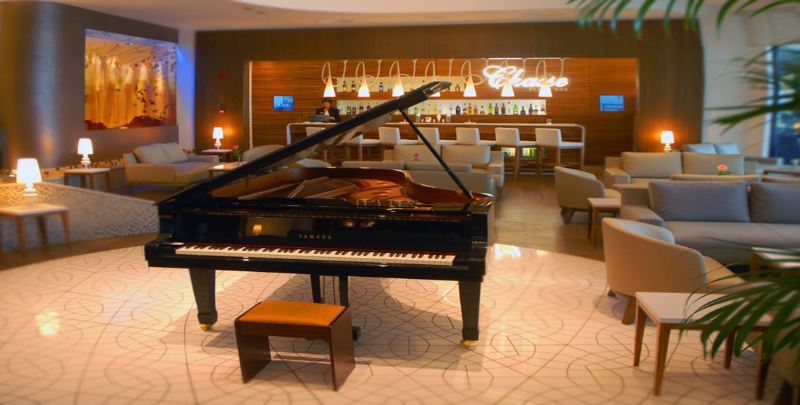 Hotel La Cigale Tabarka Zewnętrze zdjęcie Piano in the lounge